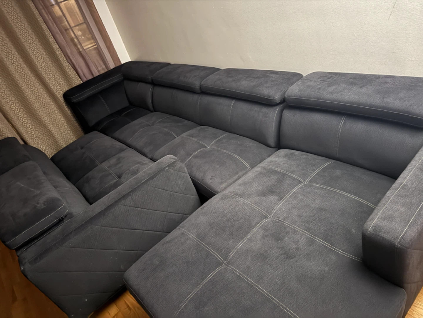 Large Sectional Sofa - Dark Gray - photo 4