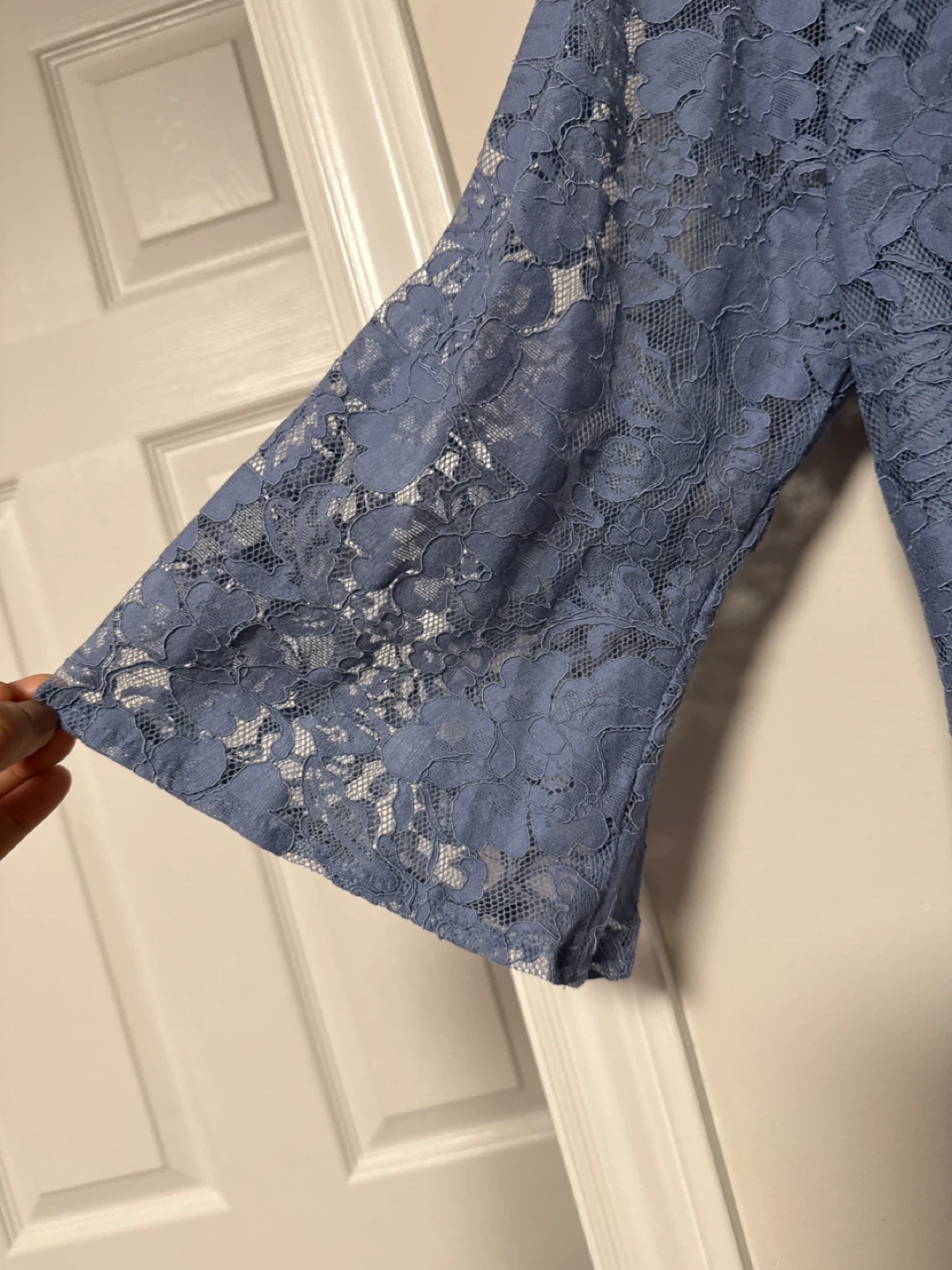 Blue Lace Top and Pants Set - photo 4