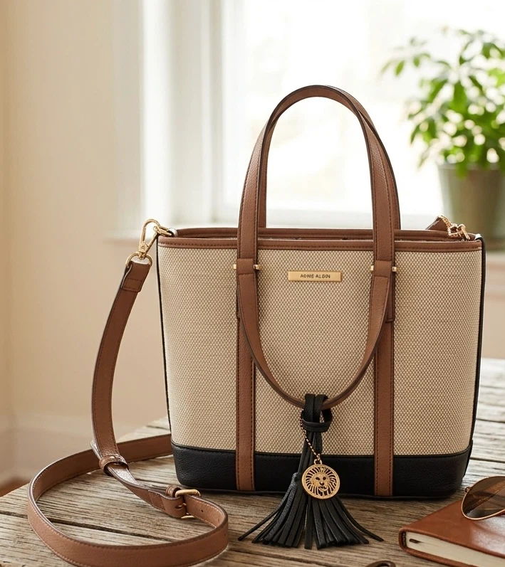 Anne Klein Canvas Tote Bag