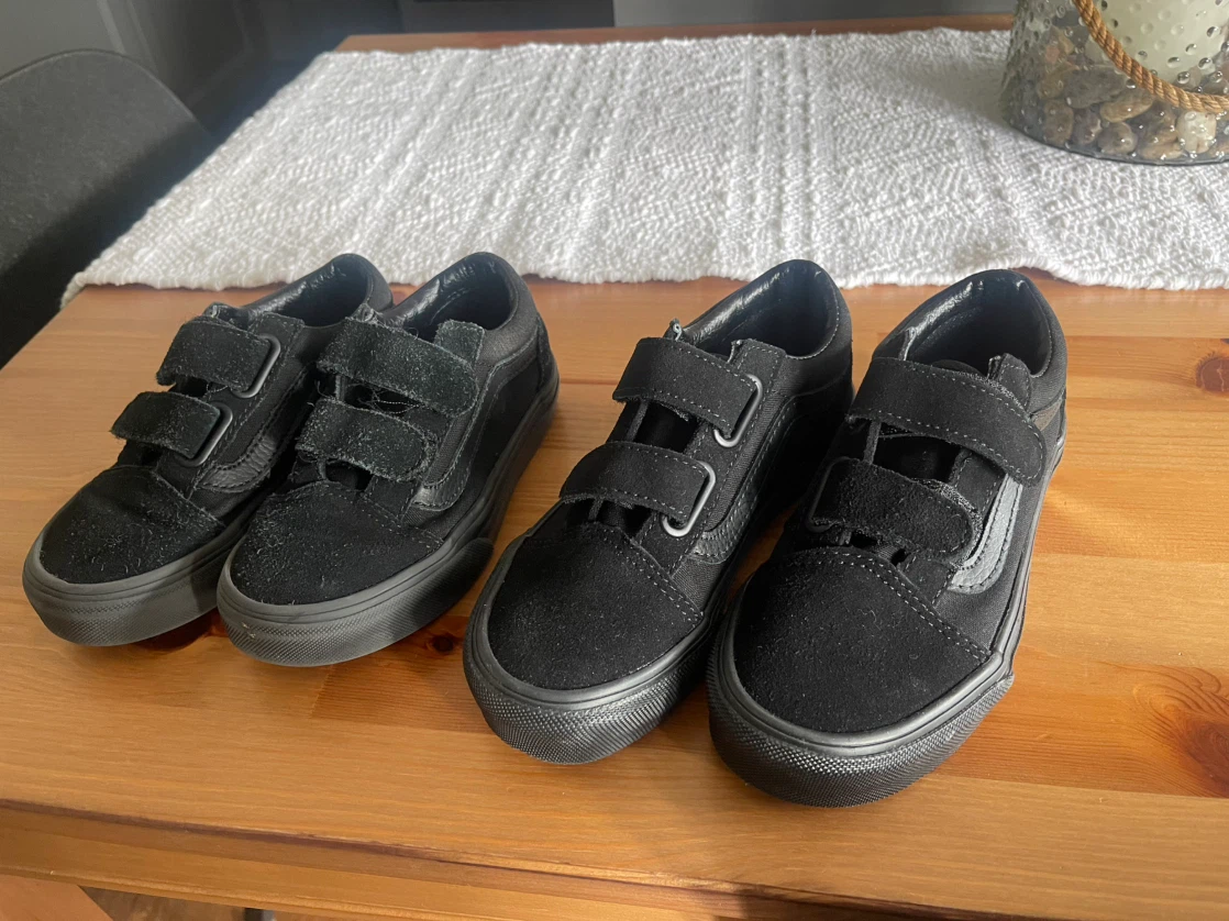 Two pairs of Kids Vans sneakers