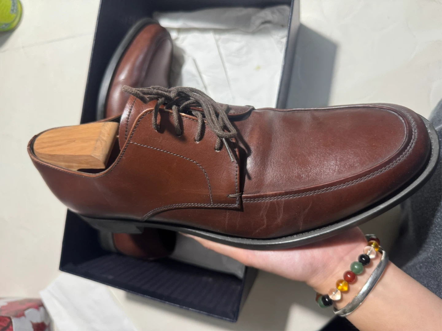 Prada Brown Leather Derby Shoes - photo 3