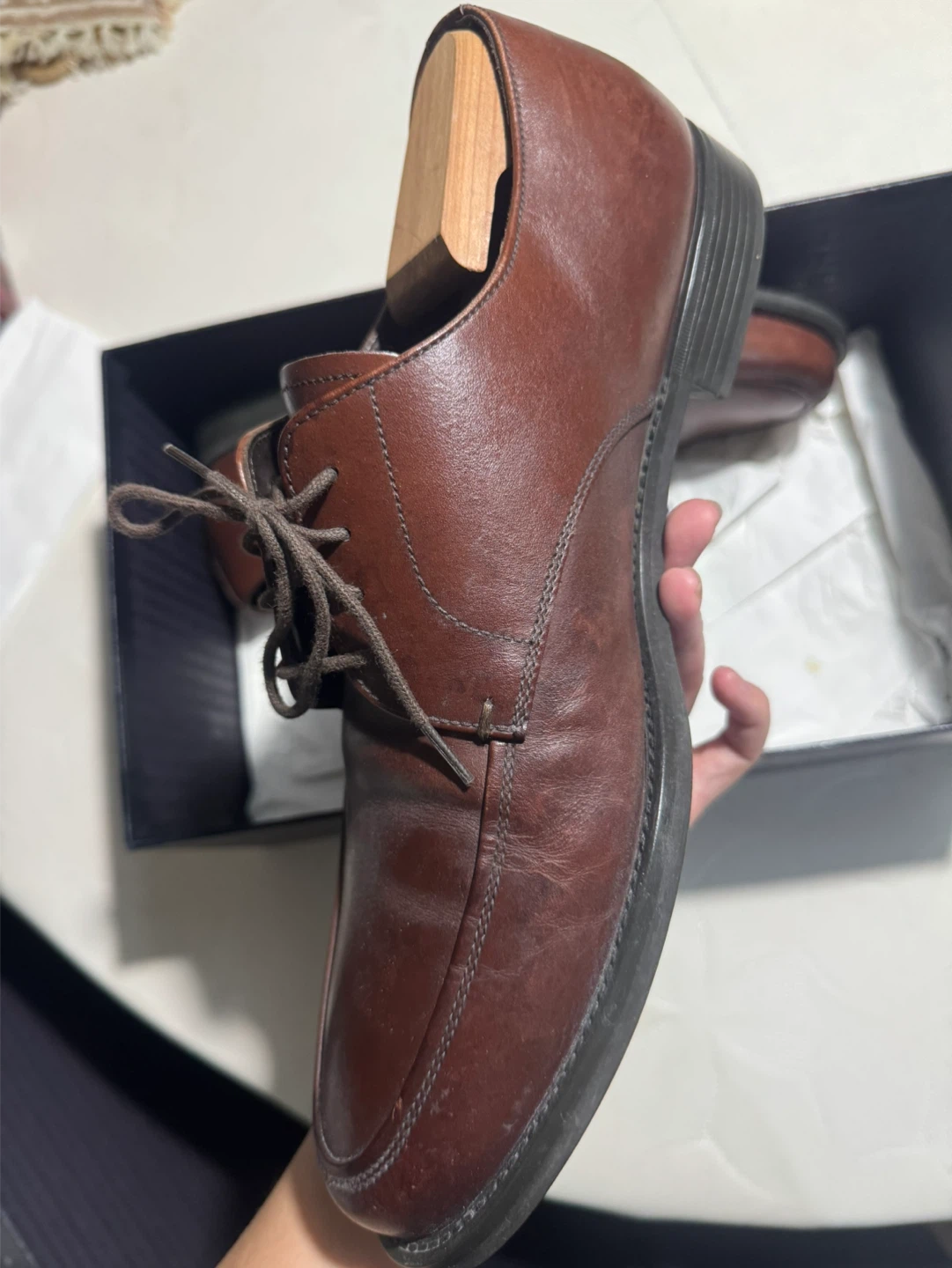 Prada Brown Leather Derby Shoes - photo 4