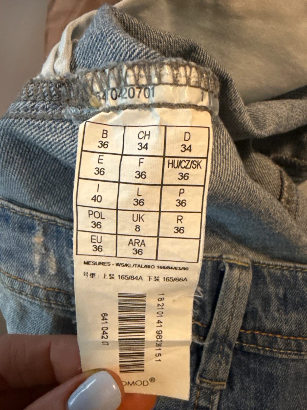 Promod Distressed Denim Mini Skirt - photo 2
