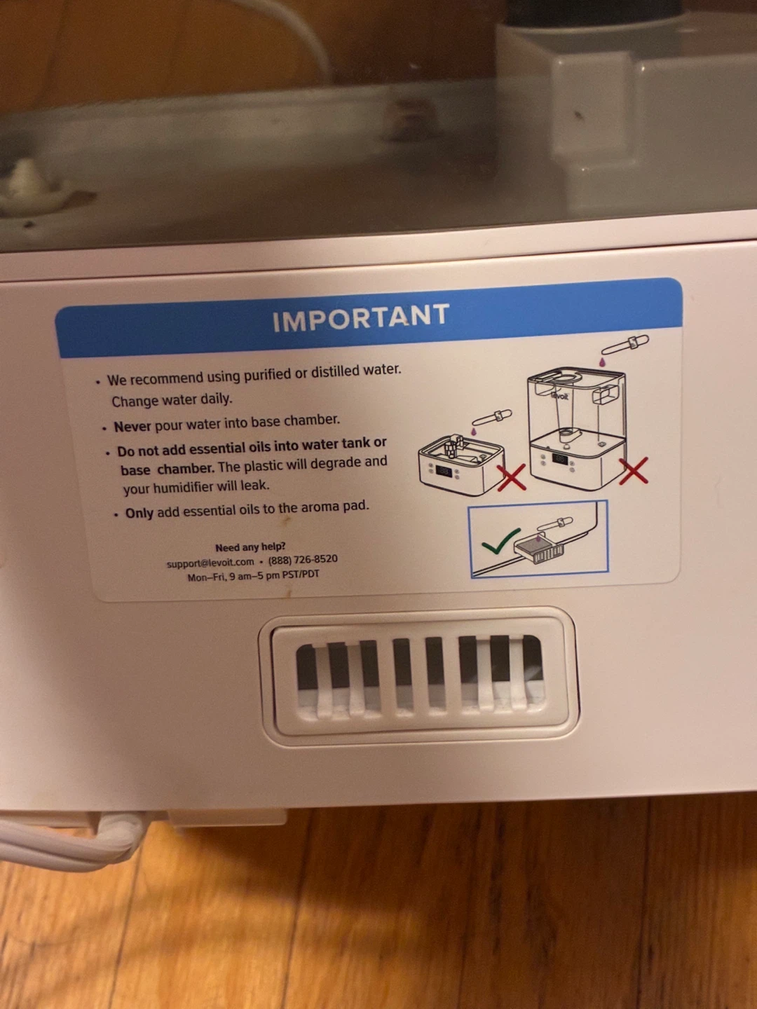 Levoit LV600HH 6L Warm & Cool Mist Humidifier - photo 2