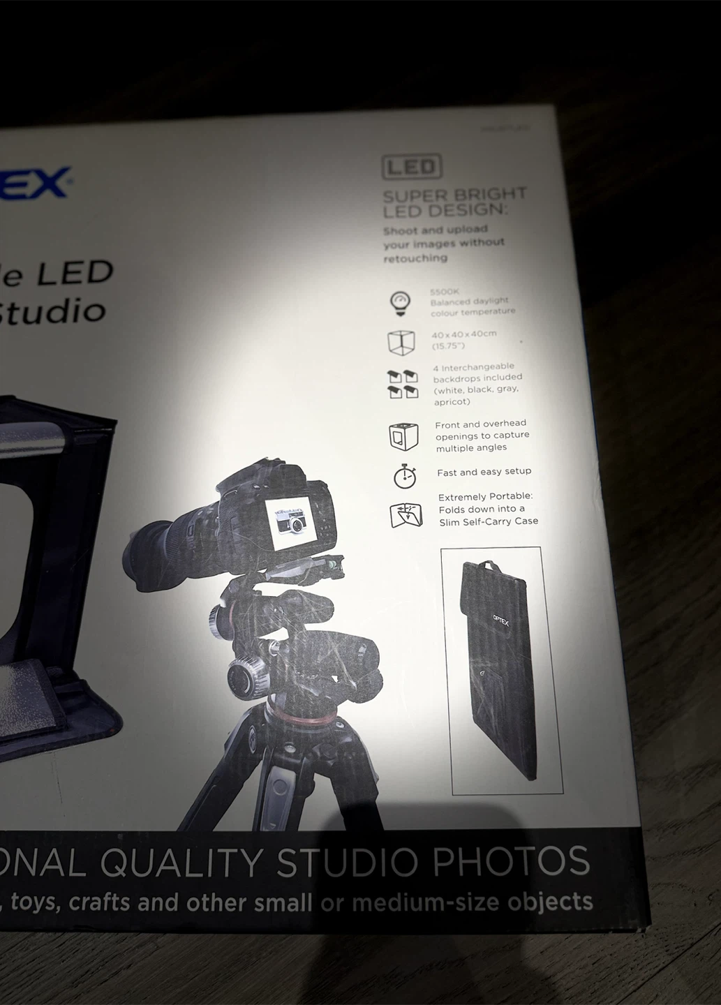 Optex Portable LED Photo Studio - photo 4