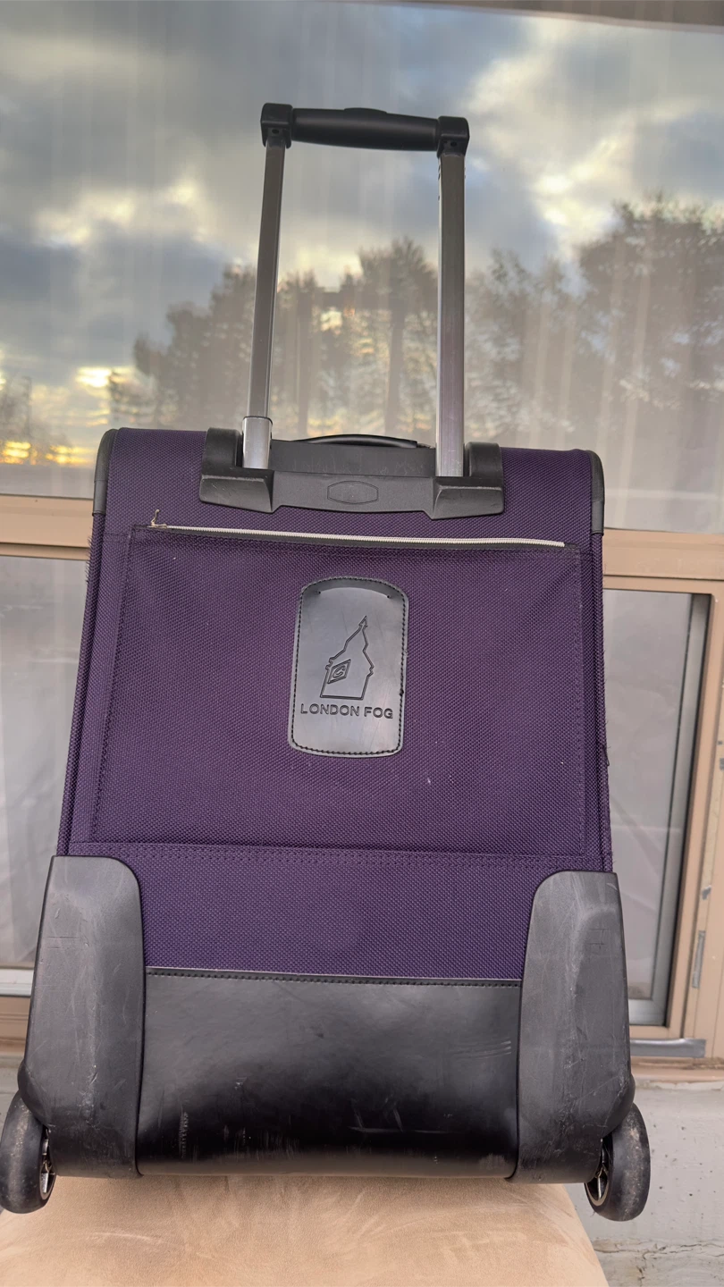 London Fog Purple Rolling Suitcase - photo 2