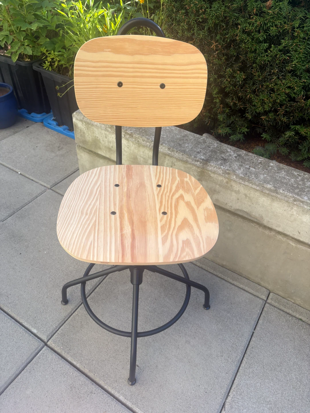 IKEA Wooden Swivel Chair