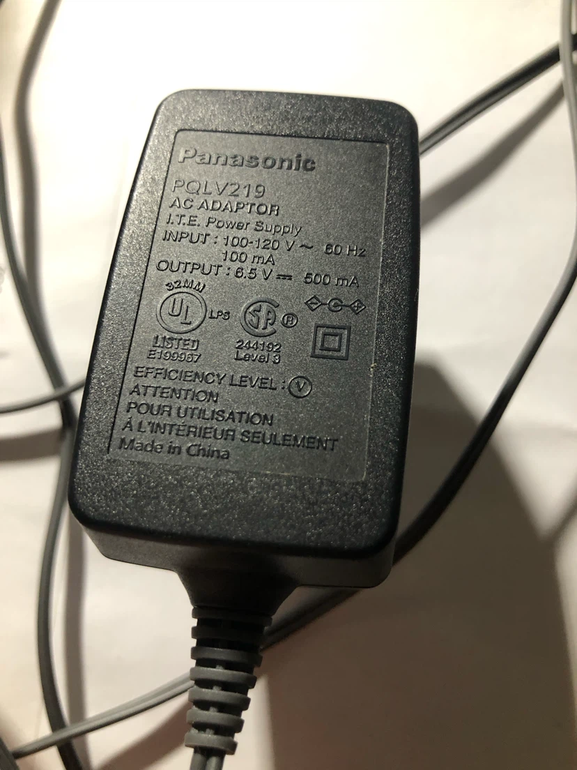 Panasonic PQLV219 AC Power Adapter - photo 4