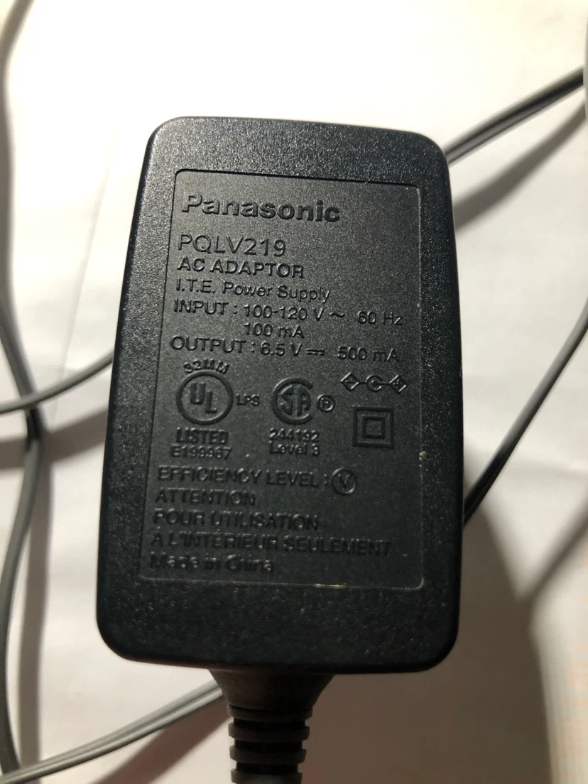 Panasonic PQLV219 AC Power Adapter - photo 5