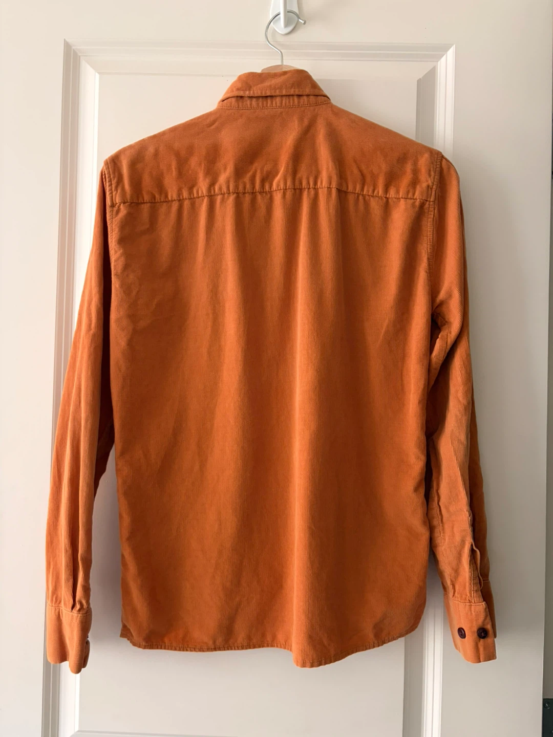 Orange Corduroy Button-Down Shirt - photo 2
