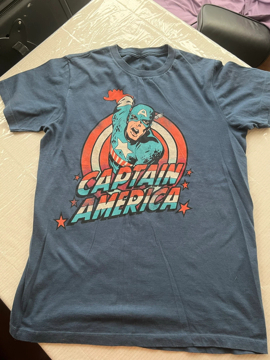 Captain America T-Shirt large vintage new