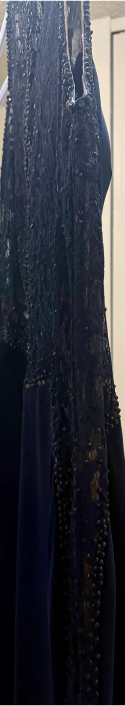 Serendipity Navy Lace Formal Gown - photo 3