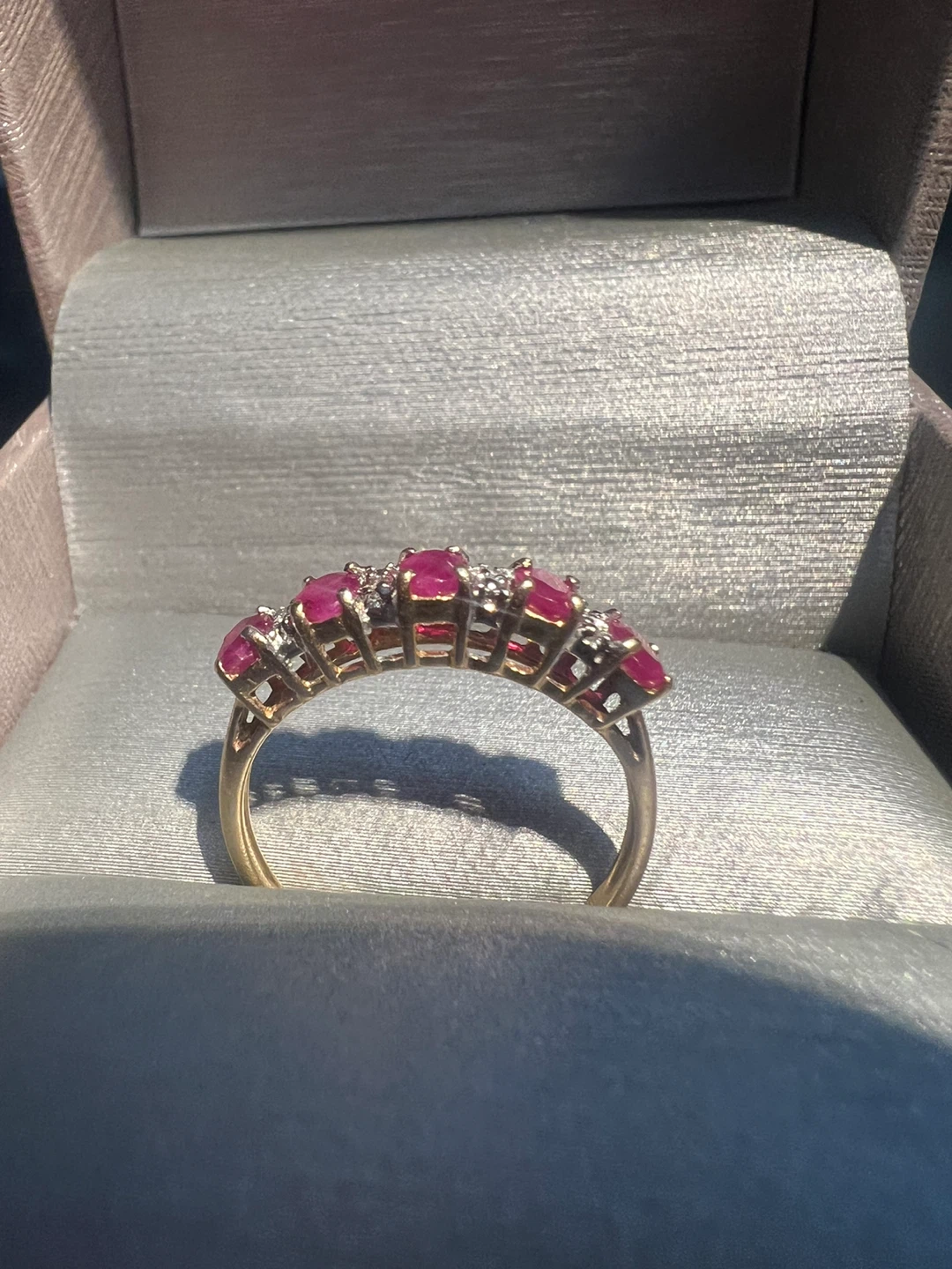 10 k Gold Ruby and Diamond Ring - photo 2