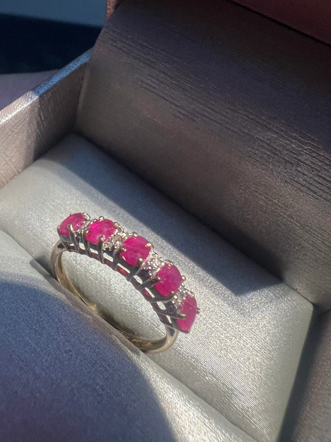 10 k Gold Ruby and Diamond Ring - photo 3
