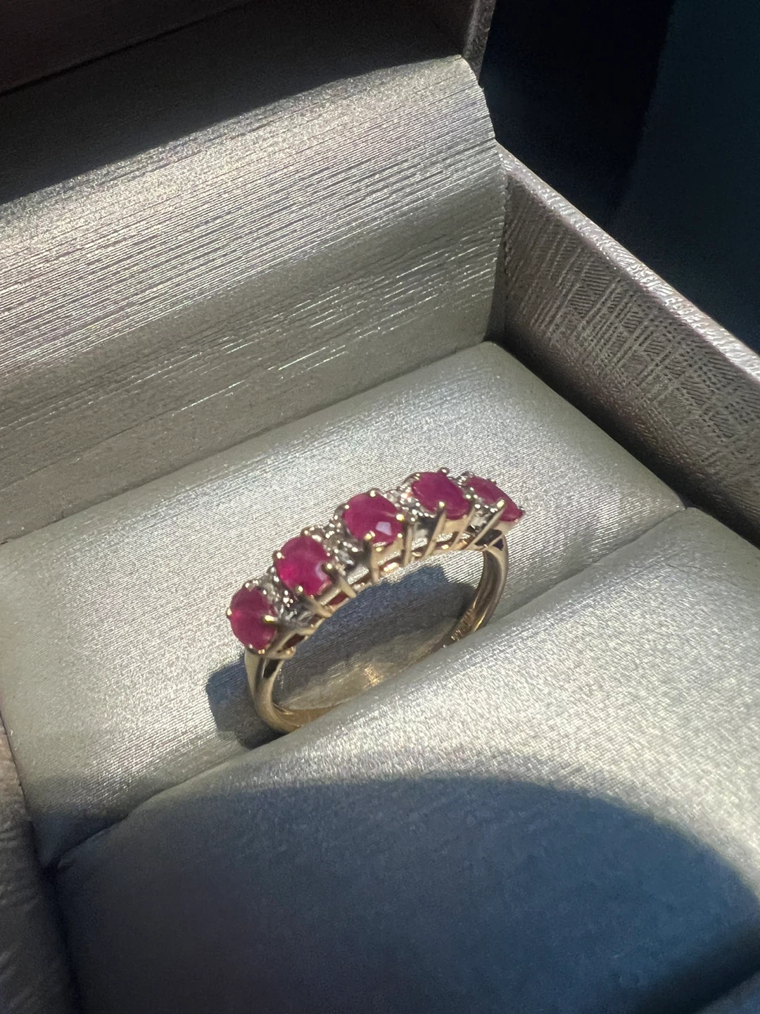 10 k Gold Ruby and Diamond Ring - photo 4