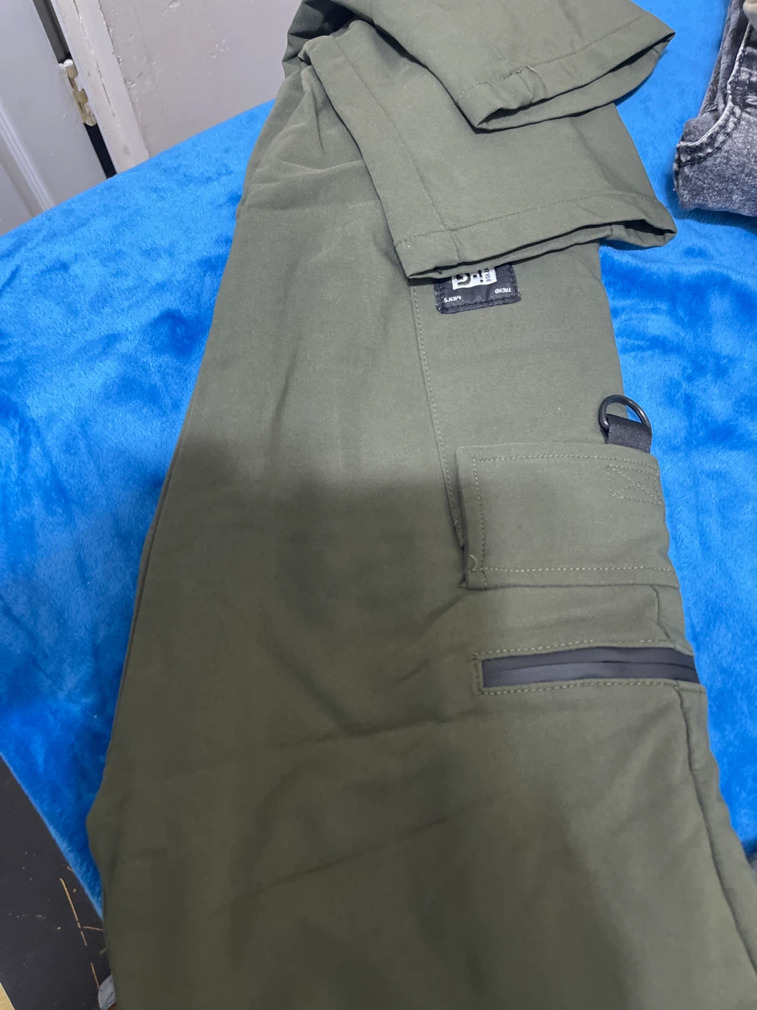 Casual Sports Cargo Pants Olive Green - photo 2