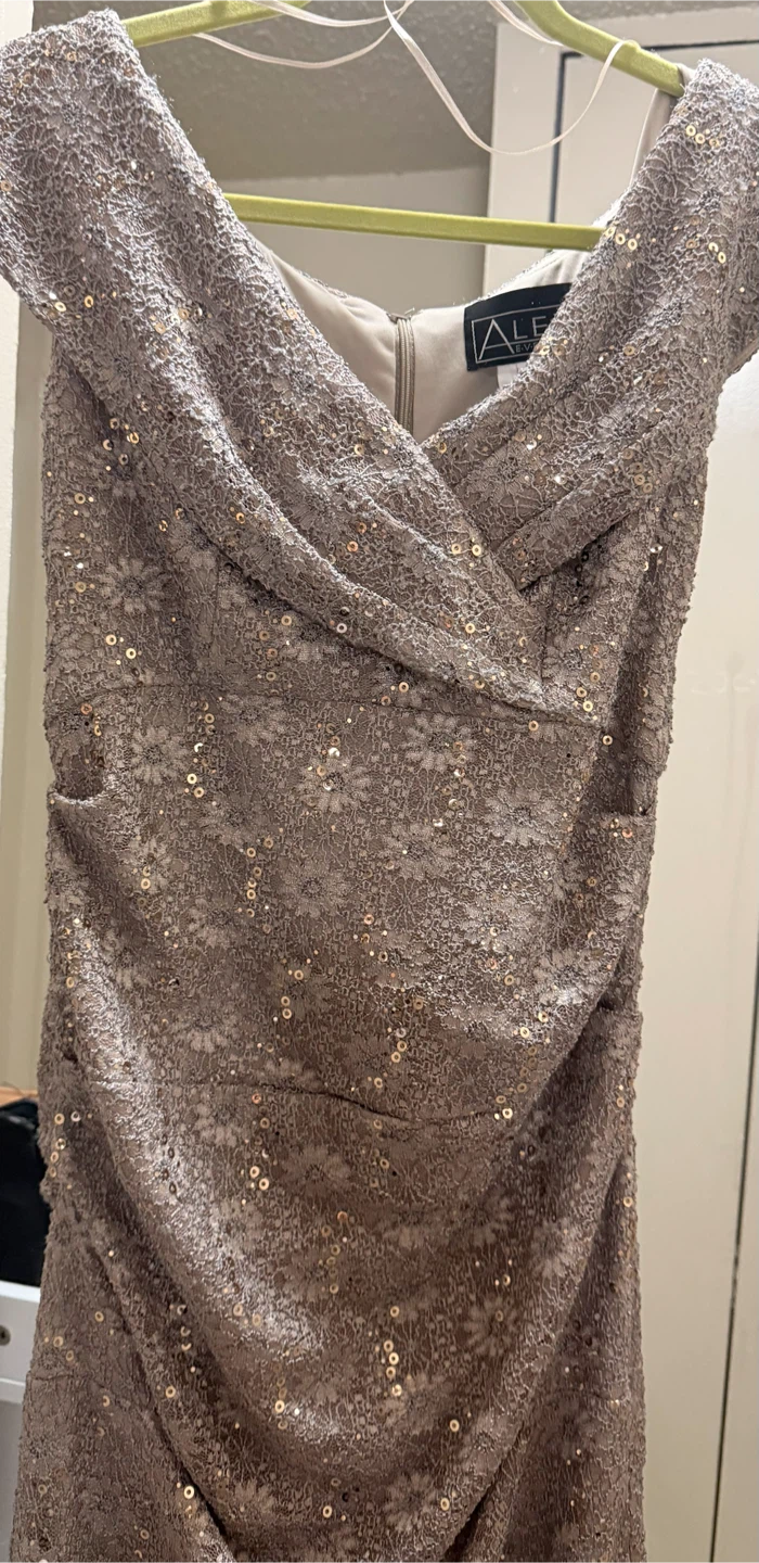 Alex Evenings Sequin Lace Dress Size 10 - photo 2