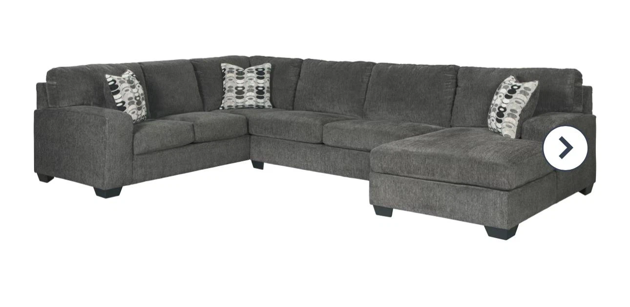 Ashley Dark Grey Sectional Sofa