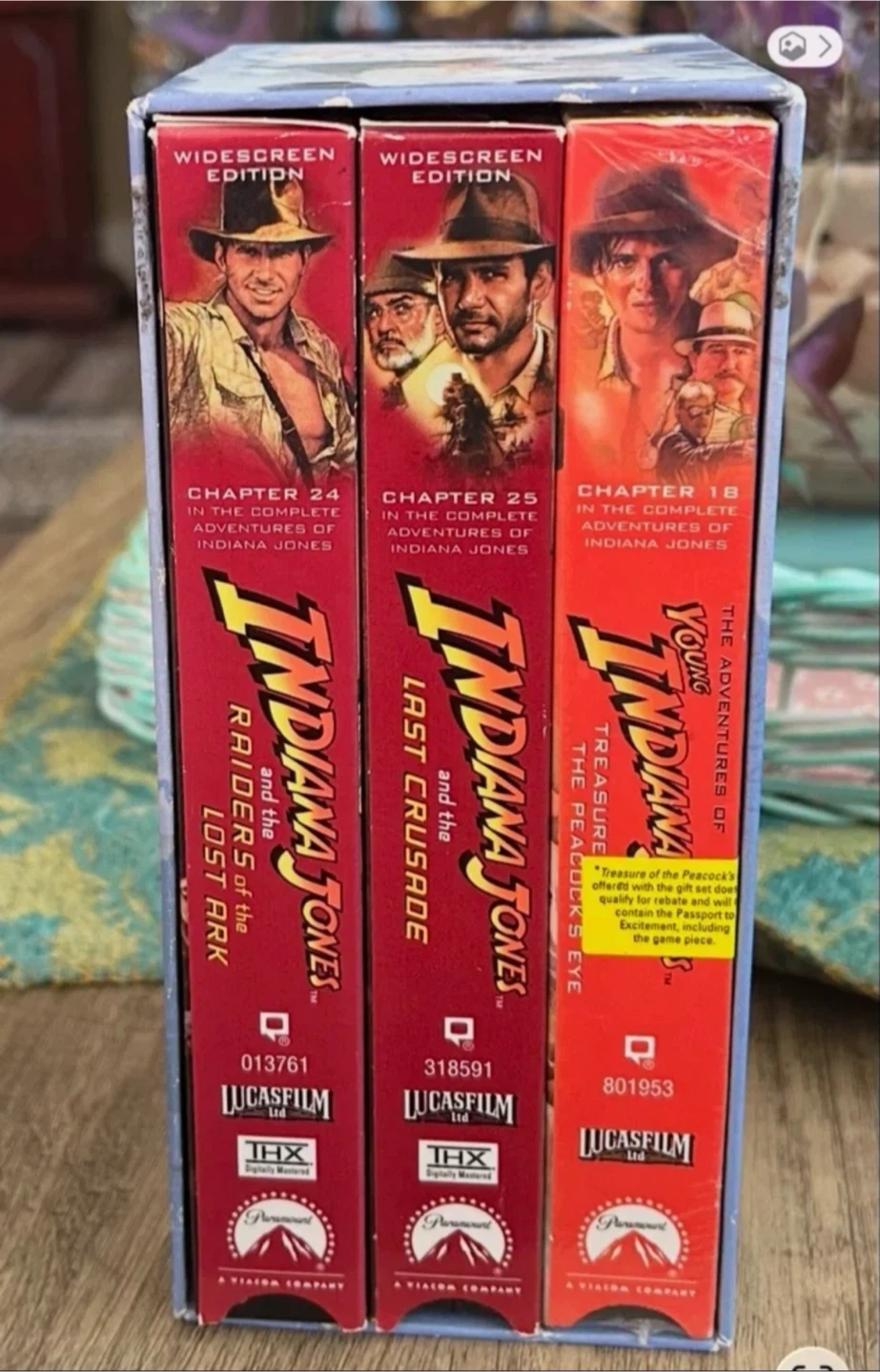 Indiana Jones Complete Adventures Widescreen Edition VHS Box Set