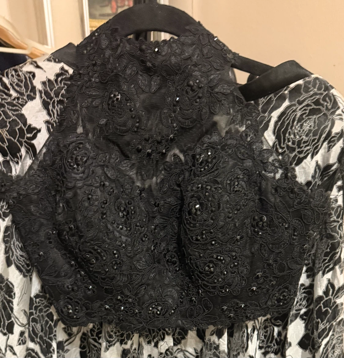 Cinderella Divine Floral Skirt Black and White