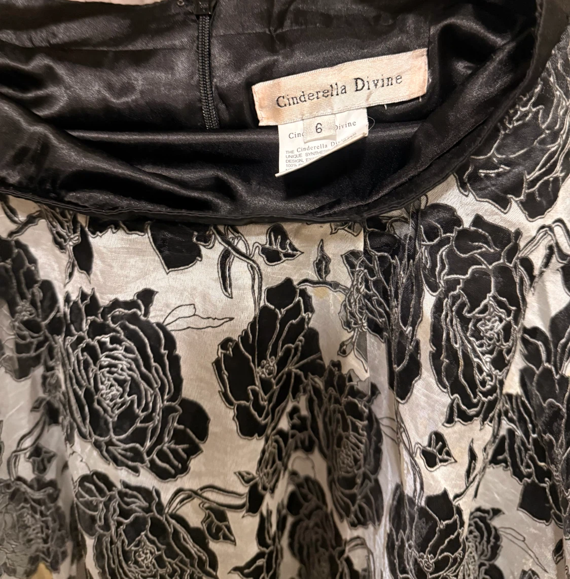 Cinderella Divine Floral Skirt Black and White - photo 2