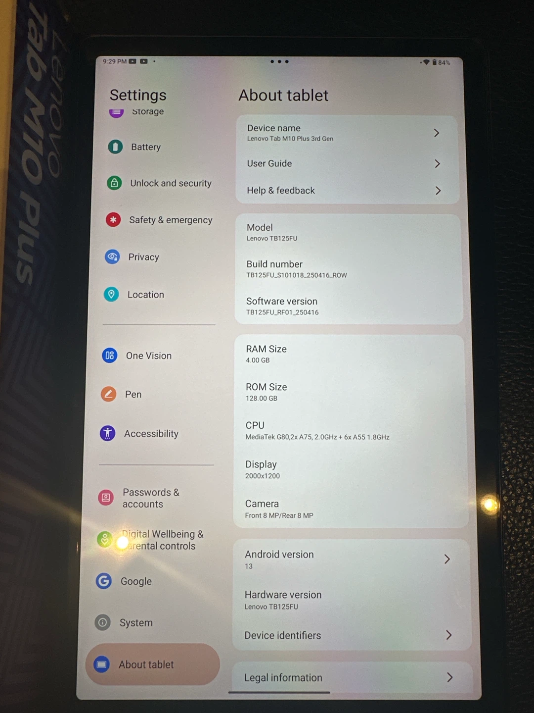 Lenovo Tab M10 Plus 3rd Gen Tablet