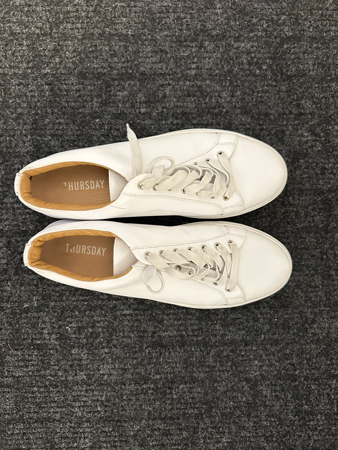 Thursday Boots White Leather Sneakers