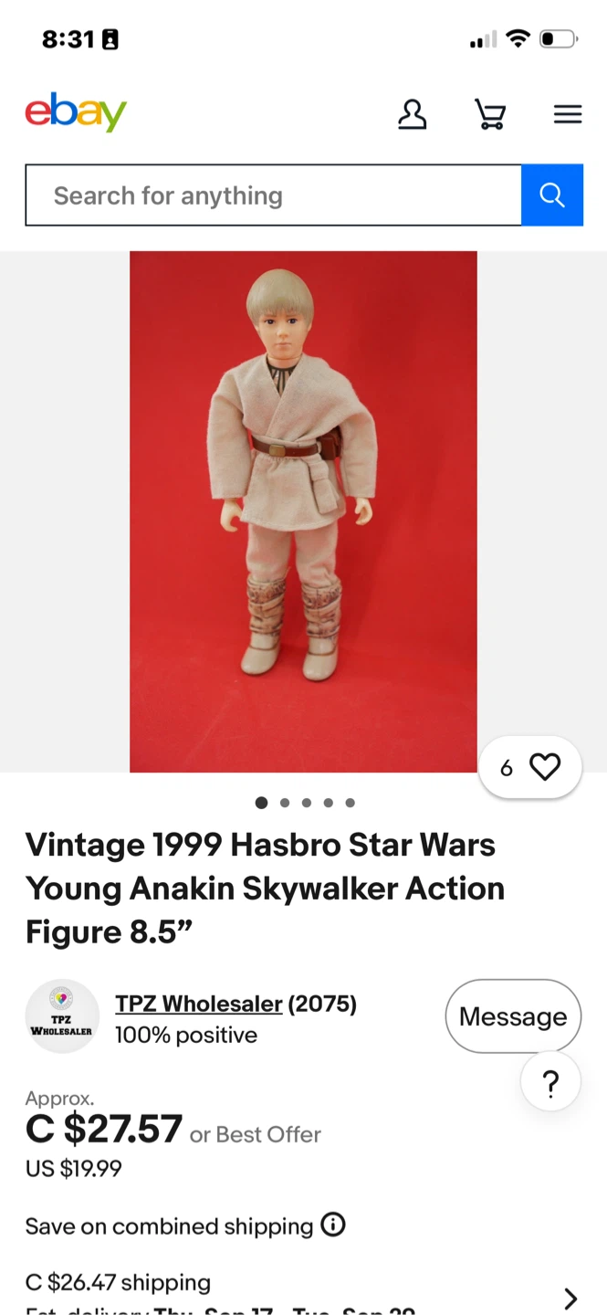 Vintage Skywalker figurine