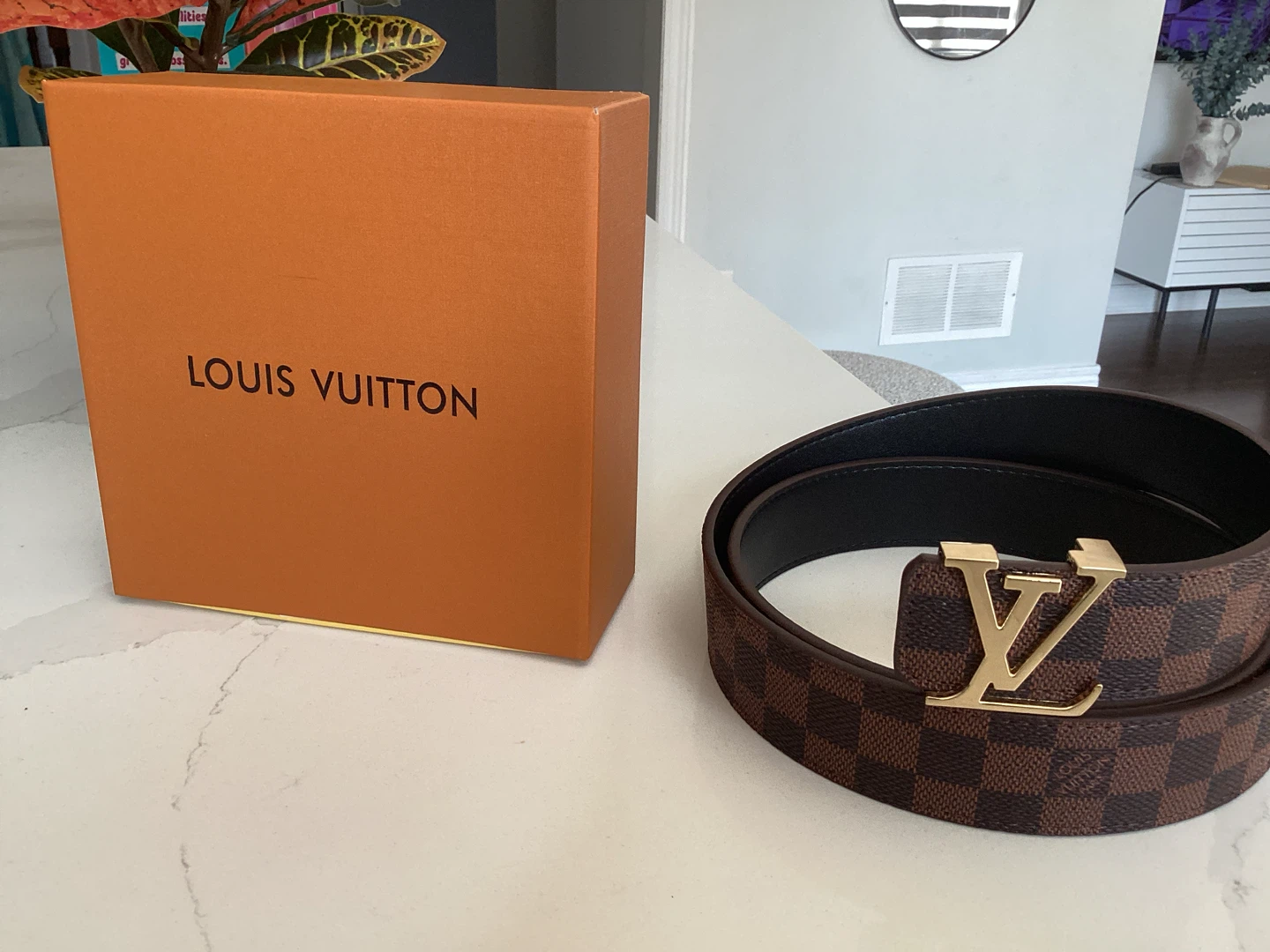 Louis Vuitton Damier Ebene Belt