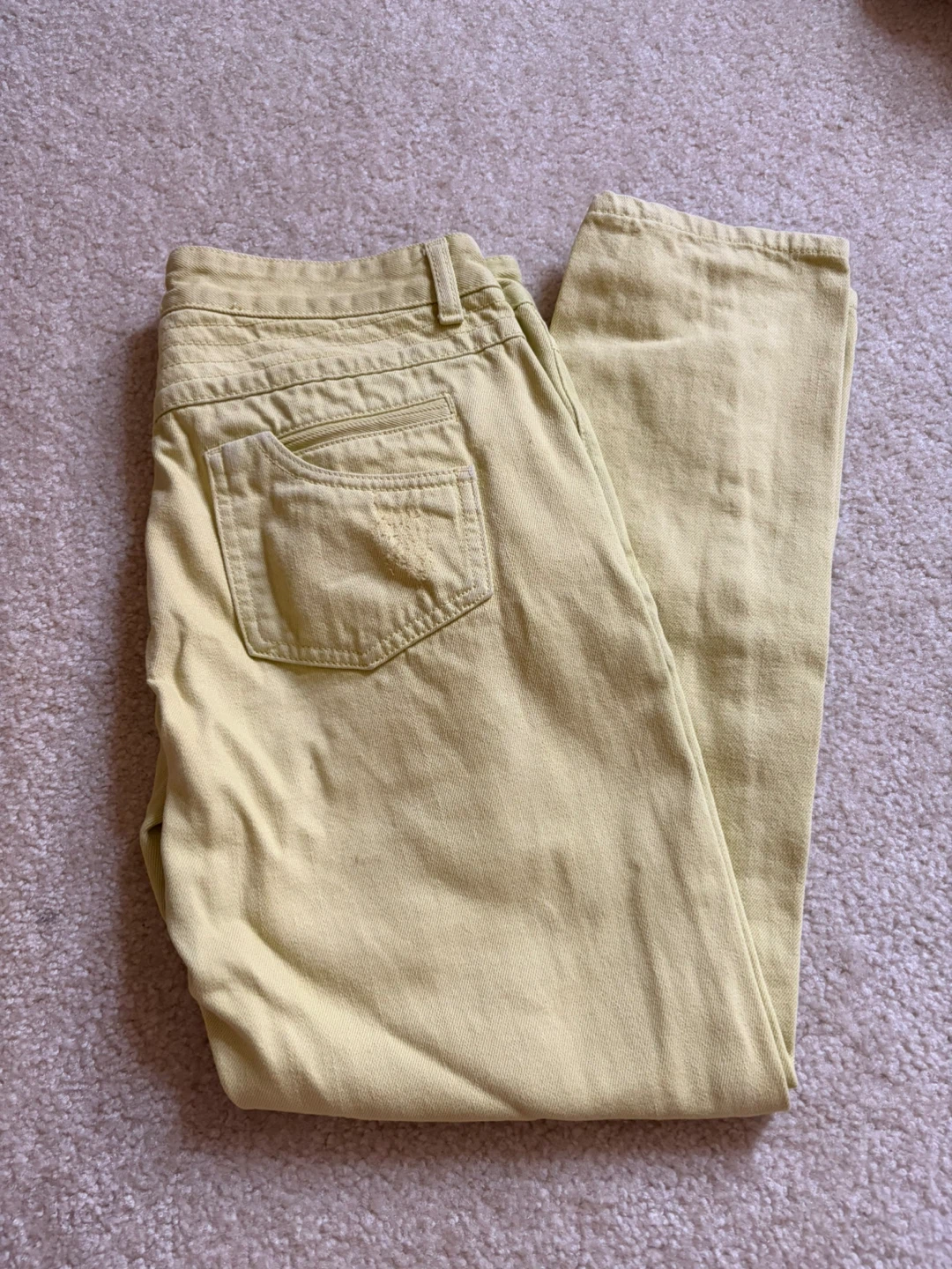 Lime Green Denim Jeans