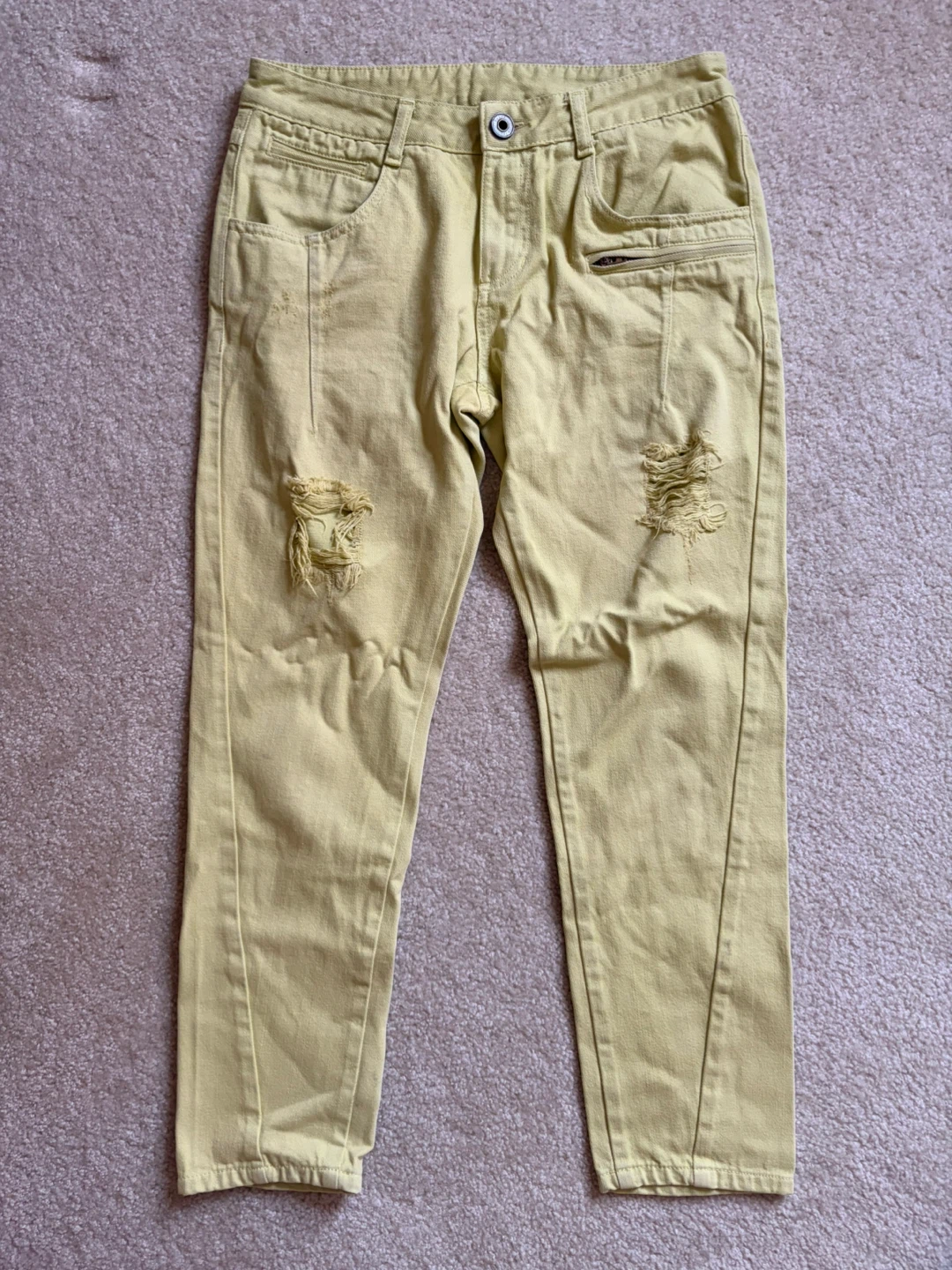 Lime Green Denim Jeans - photo 2