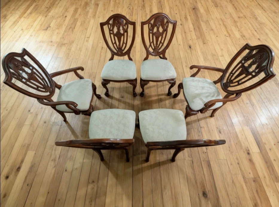 Set of 6 Vintage Dining Chairs