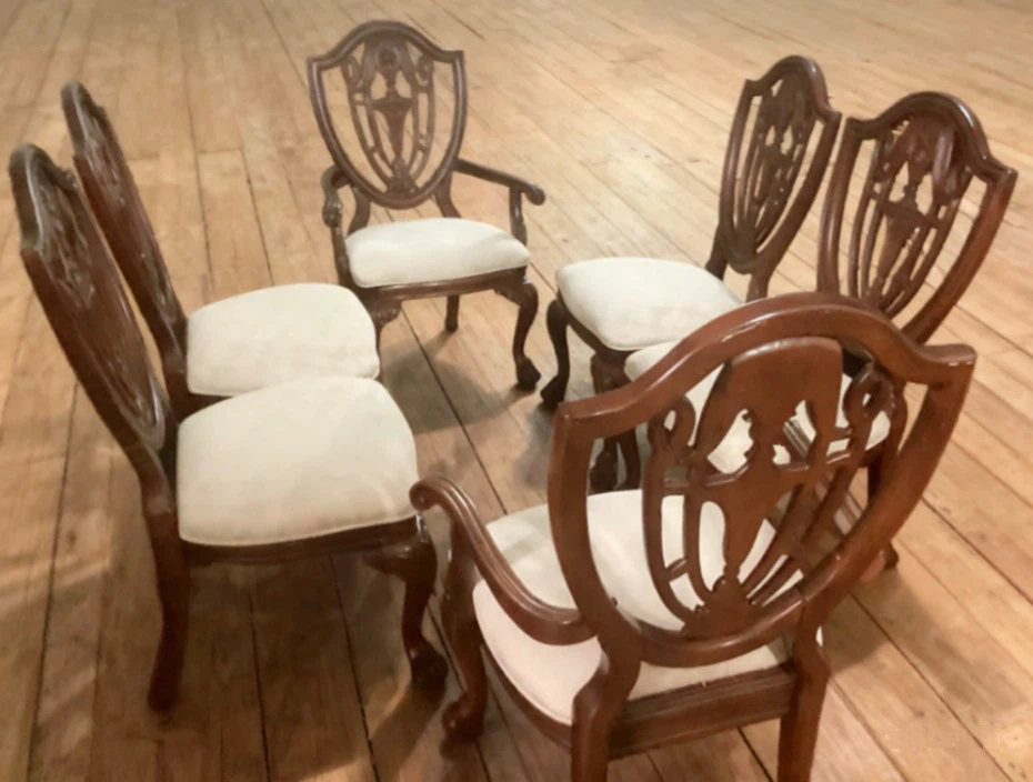 Set of 6 Vintage Dining Chairs - photo 4