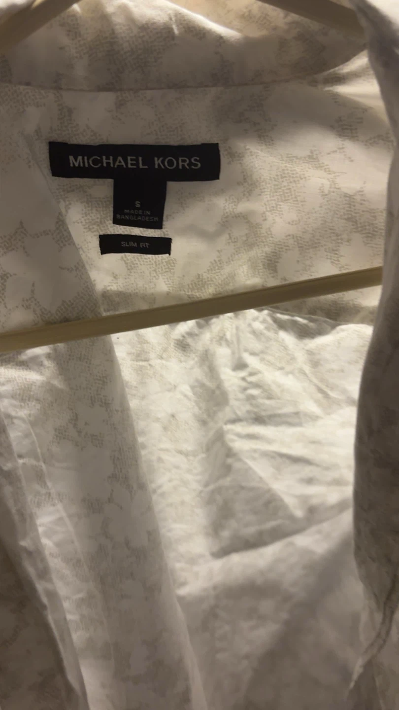 Michael Kors White Slim Fit Shirt - photo 3