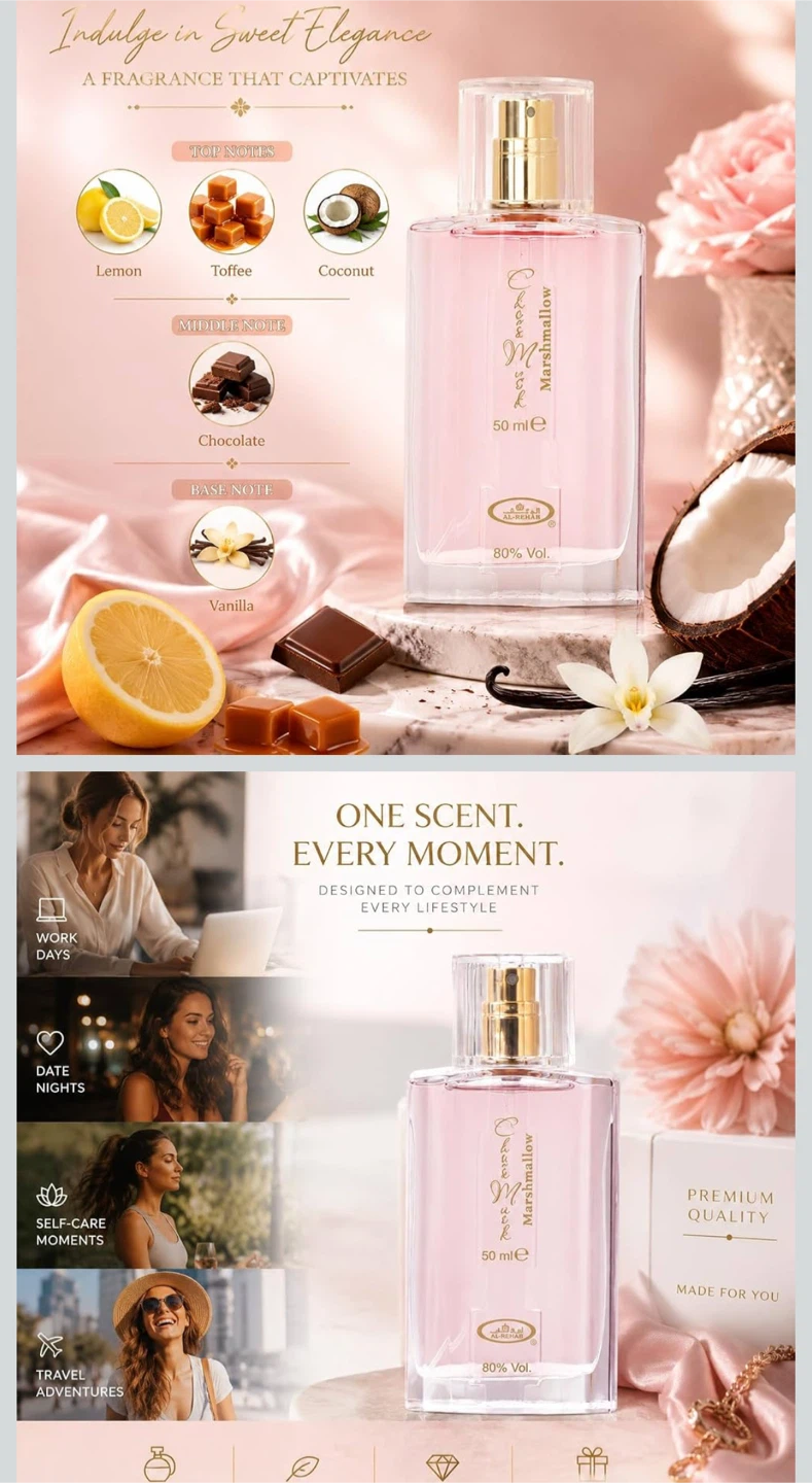 Al-Rehab Choco Musk Marshmallow Eau De Parfum 50ml