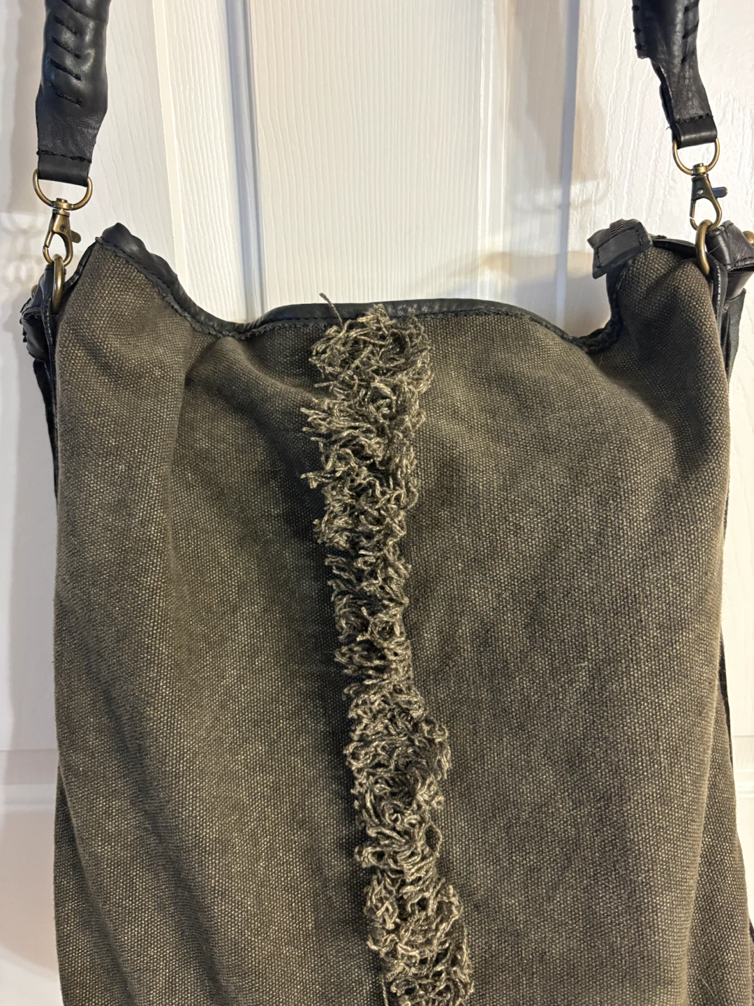 Free People Wilhelmina Olive Green Bucket Bag - photo 2