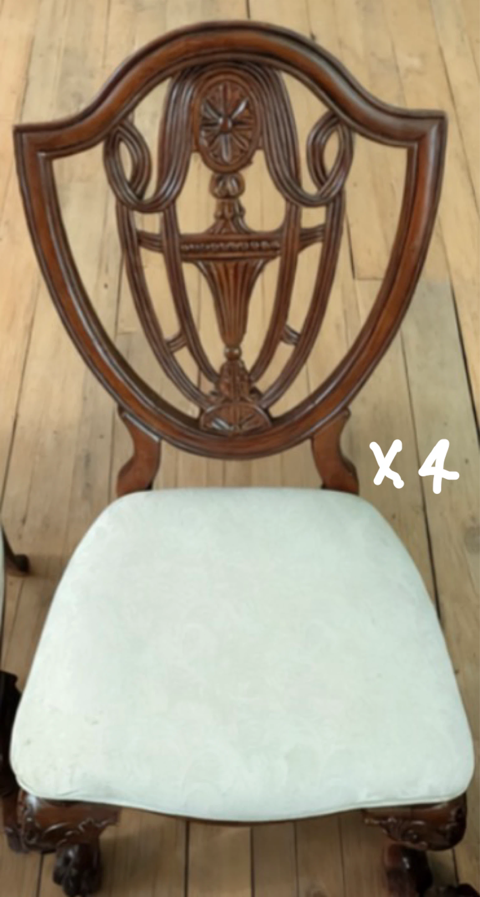 Set of 6 Vintage Dining Chairs - photo 3
