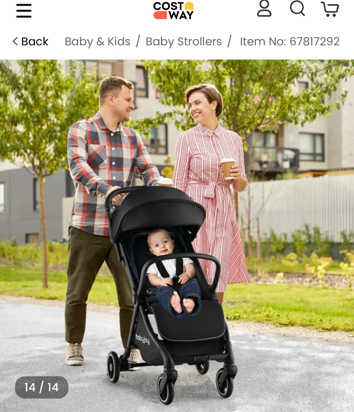 Babyjoy Lightweight Baby Stroller