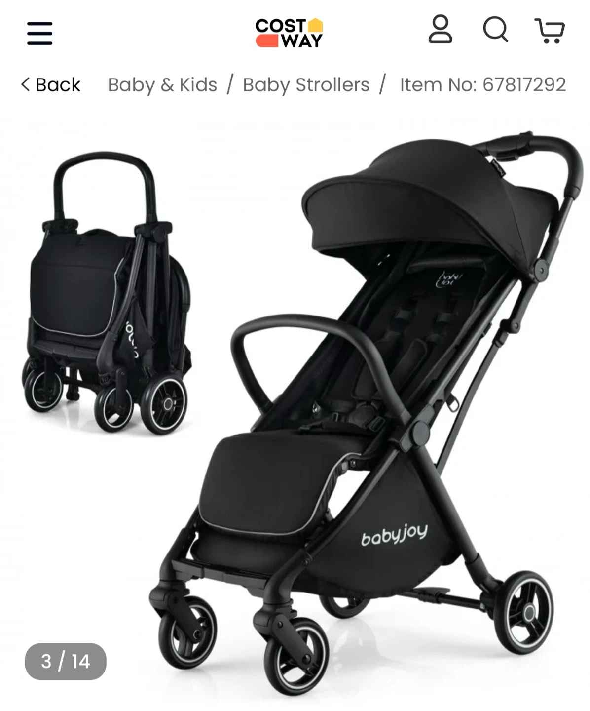 Babyjoy Lightweight Baby Stroller - photo 3