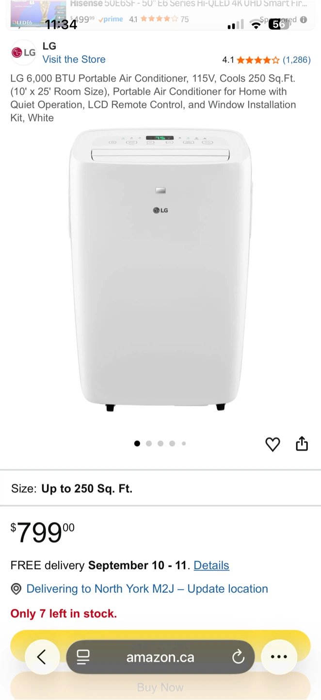 Like new LG Portable Air Conditioner - photo 4