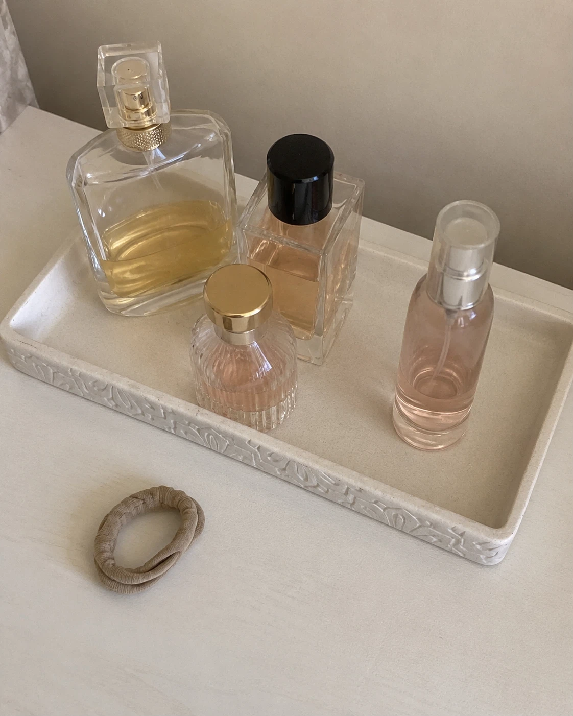 Cream Decorative Stone Tray