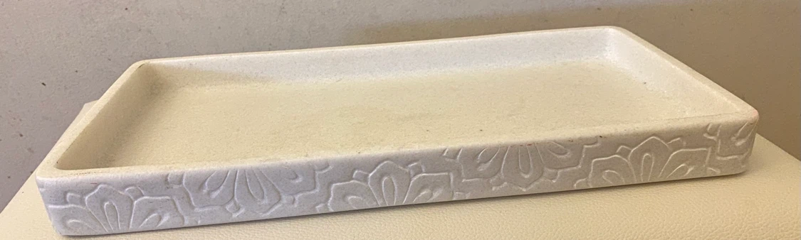 Cream Decorative Stone Tray - photo 2