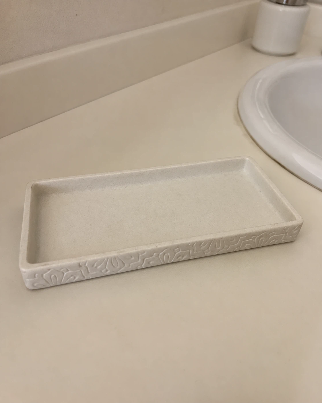 Cream Decorative Stone Tray - photo 5