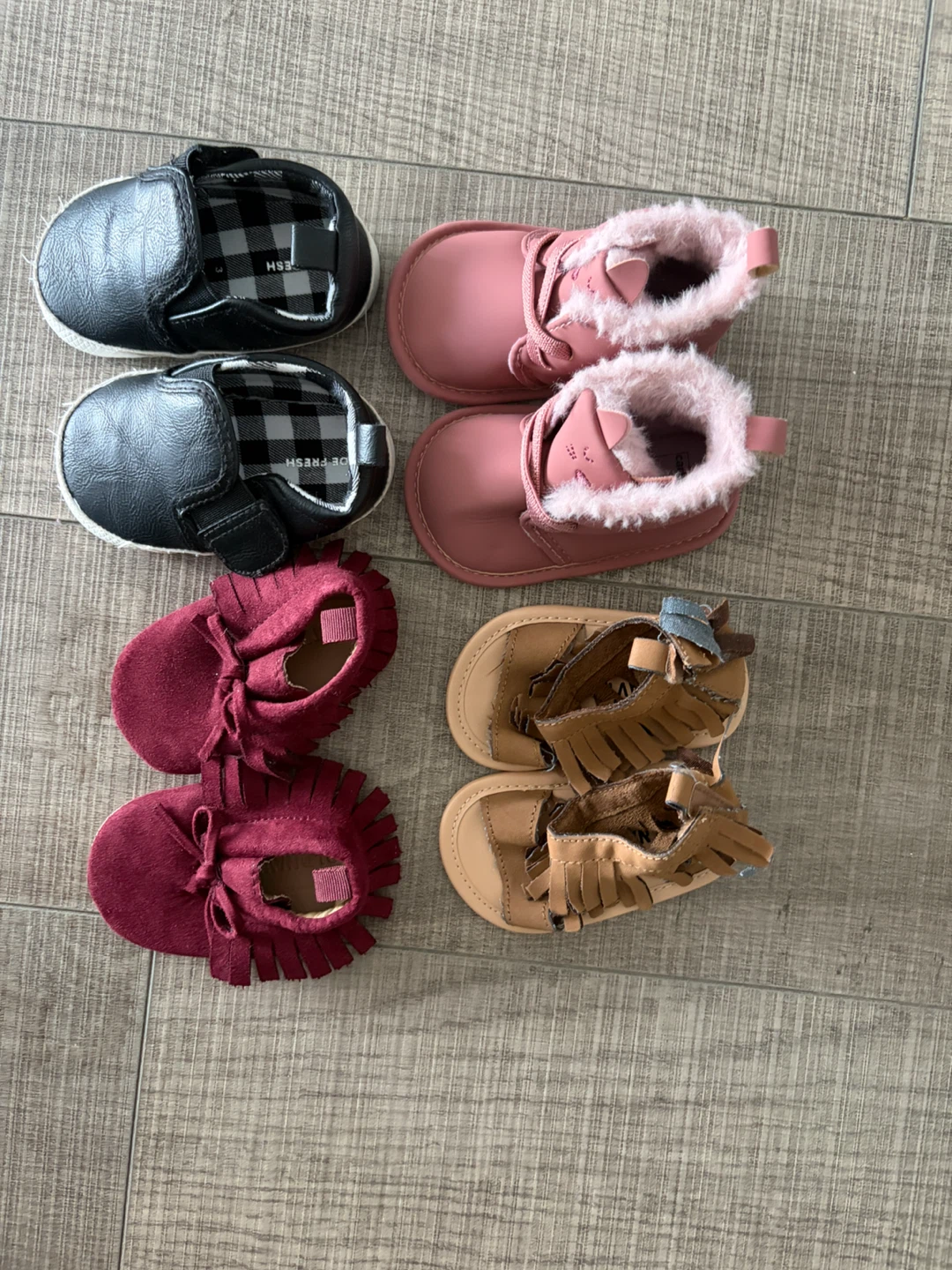 Four Pairs of Baby Shoes