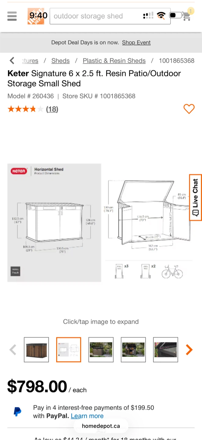 Keter Signature Resin Patio/Outdoor Storage shed - photo 2