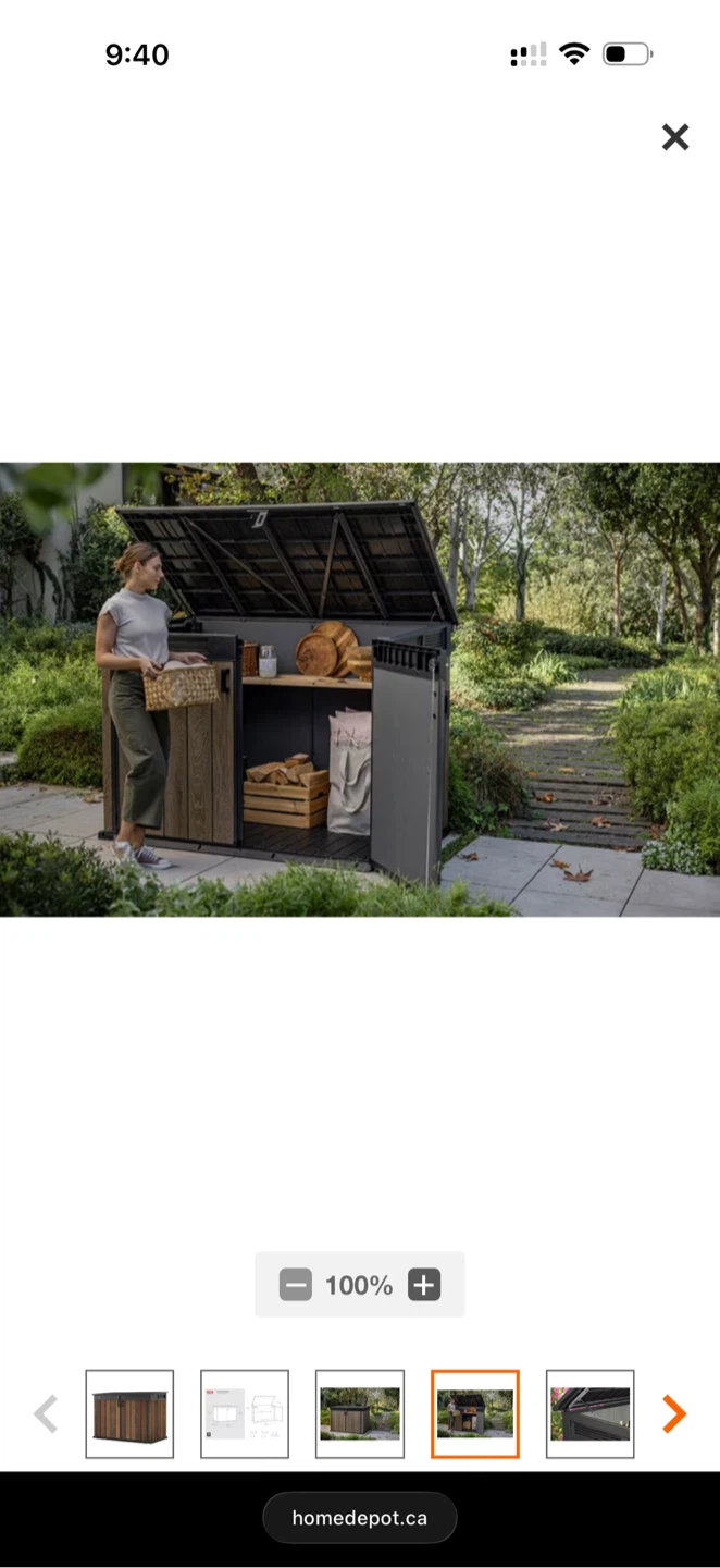 Keter Signature Resin Patio/Outdoor Storage shed - photo 4