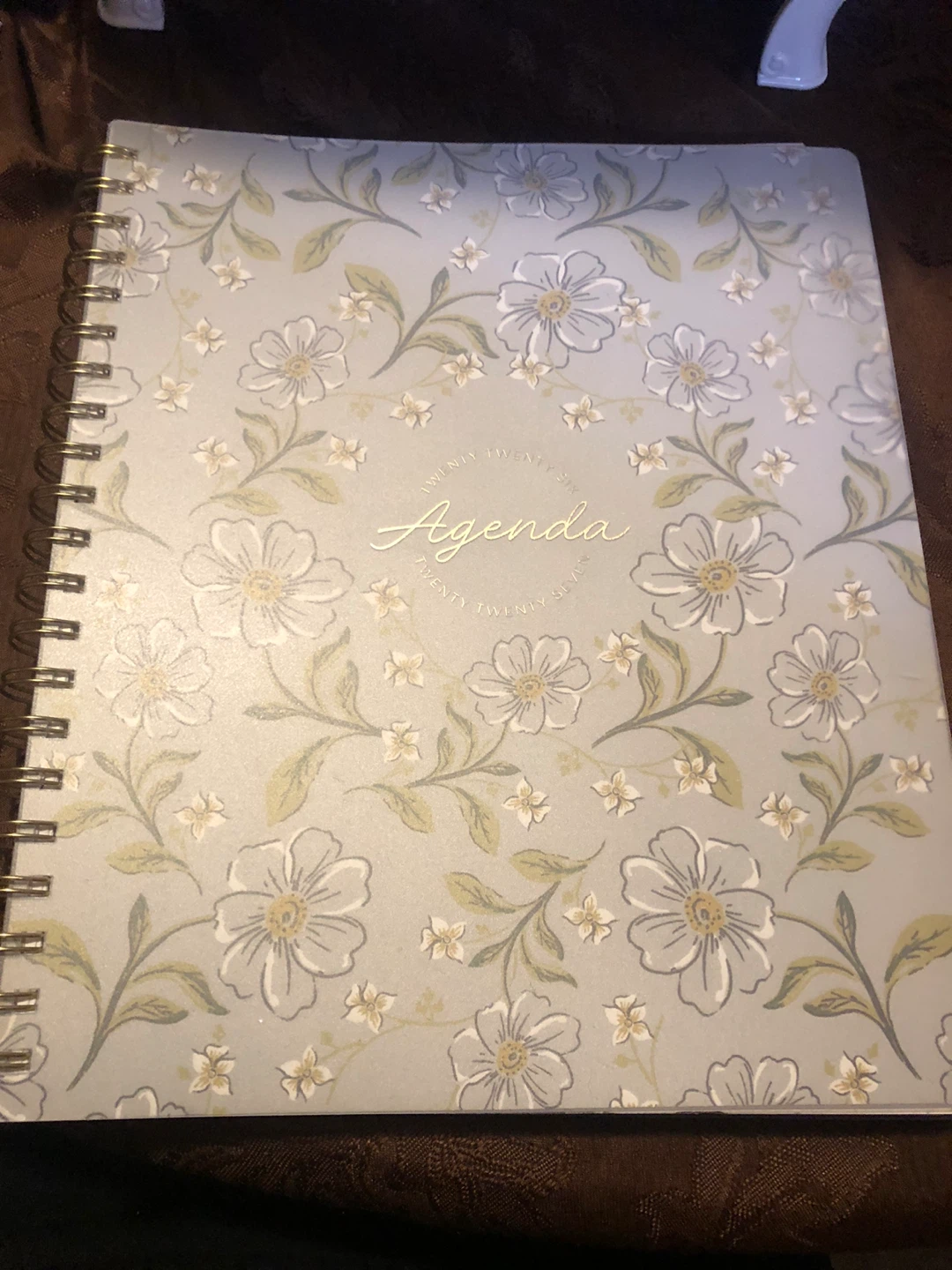 NEW 2026-2027 Floral Patterned Spiral Agenda