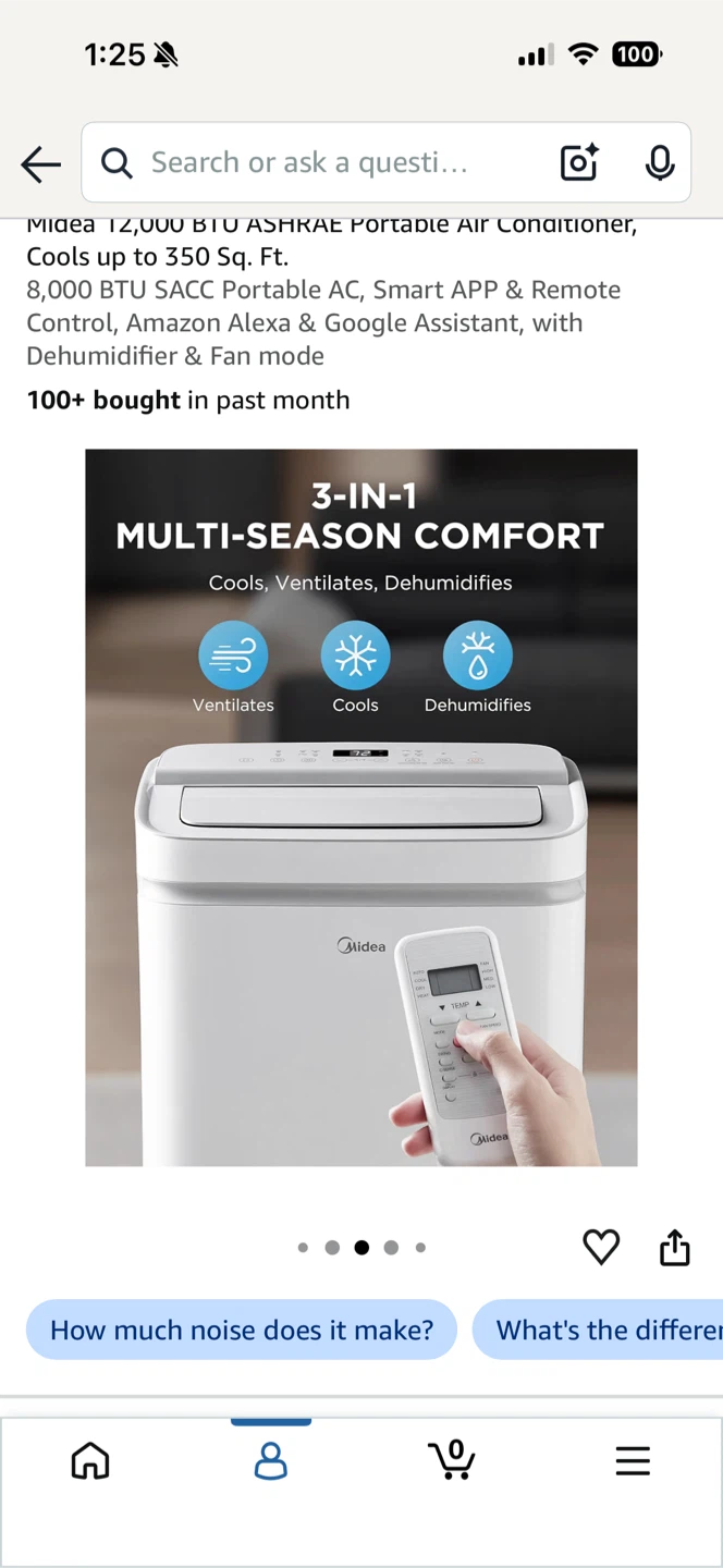 Midea 12,000 BTU Portable Air Conditioner - photo 5