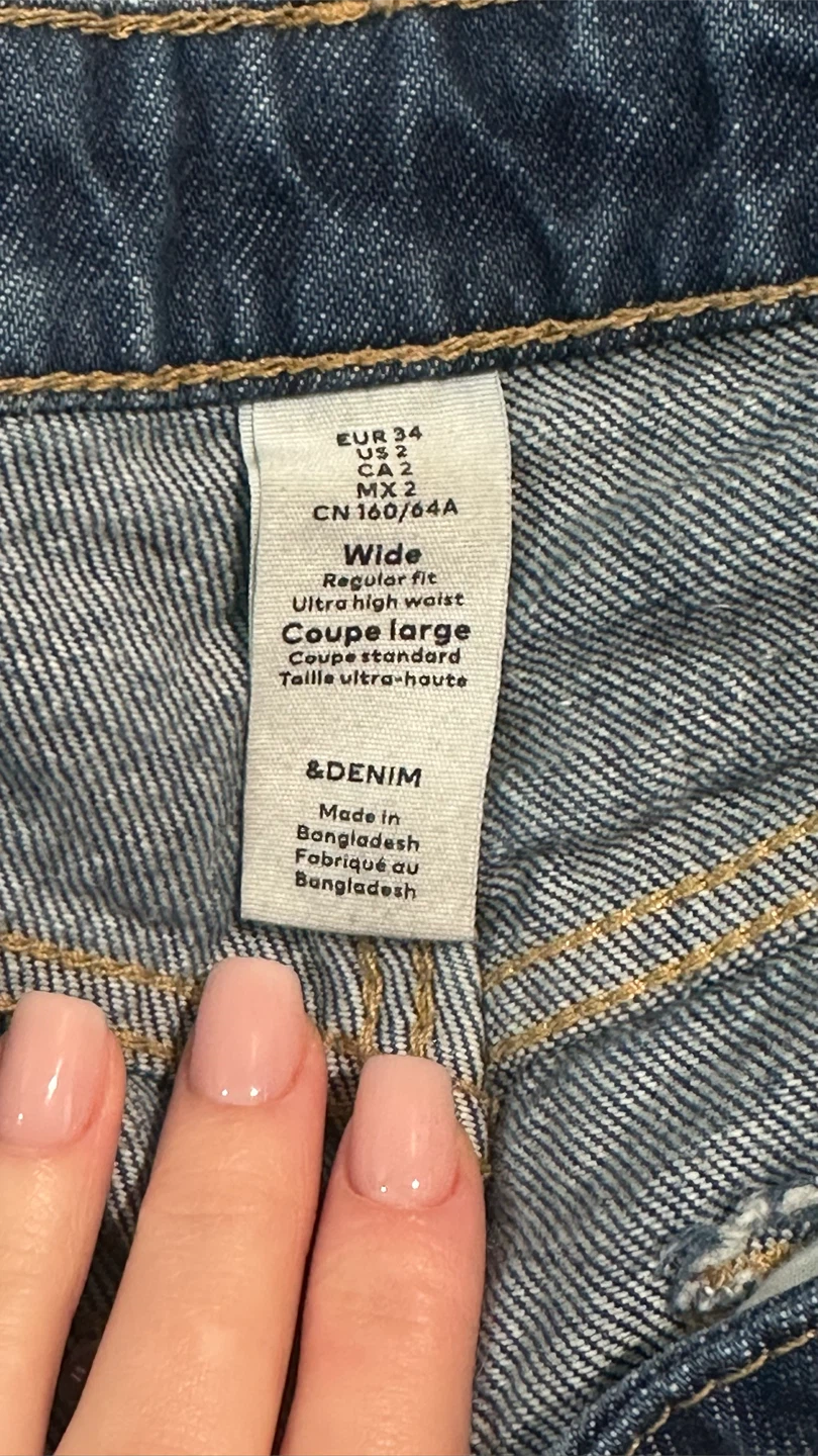 &DENIM Wide Leg Jeans - Size 2 - photo 3