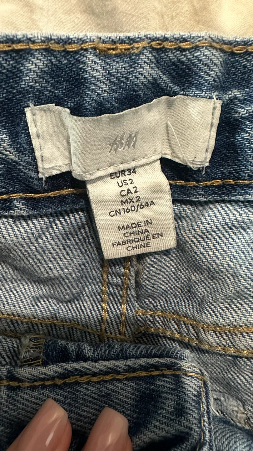 H&M Wide Leg Blue Jeans - photo 2